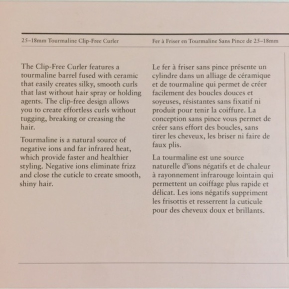 eva-nyc 25-18mm Tourmaline Clip-free Curler - Picture 6 of 7